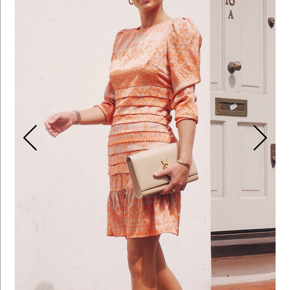 Never fully dressed dress in gold leopard print